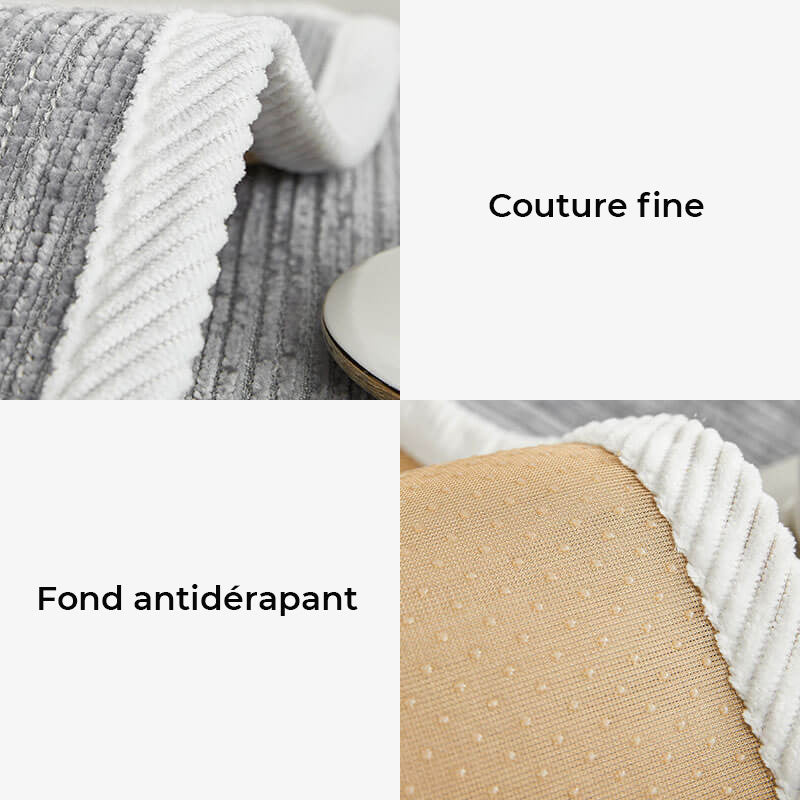 Housse de canapé imperméable et antimicrobienne en tissu chenille anti-rayures - Image 7