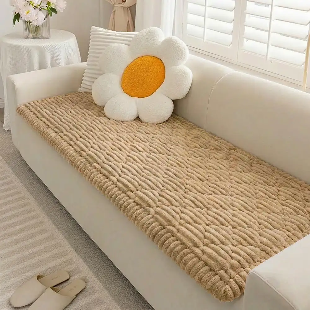Housse de canapé lavable, protecteur de sofa amical pour les animaux, matelas pour animaux de compagnie Fluffy Fuzzy - Image 17