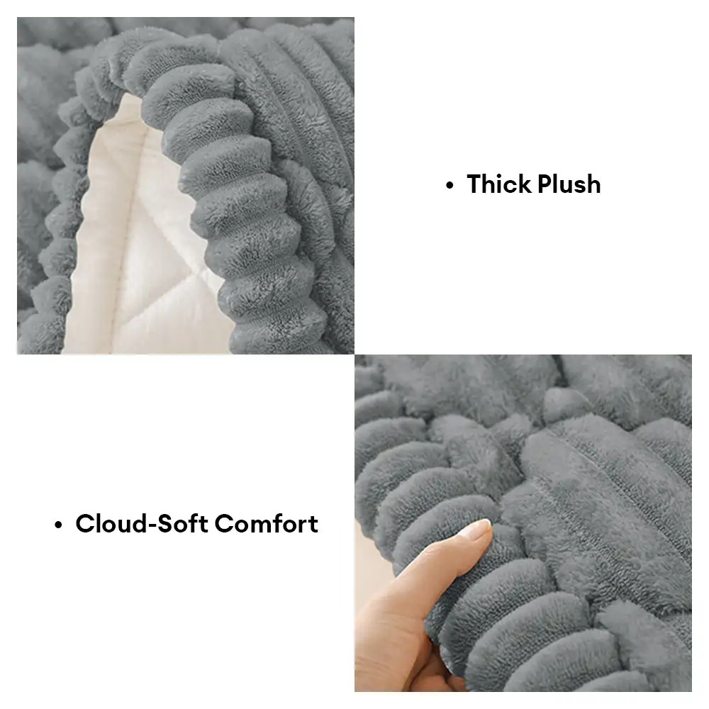 Housse de canapé lavable, protecteur de sofa amical pour les animaux, matelas pour animaux de compagnie Fluffy Fuzzy - Image 7