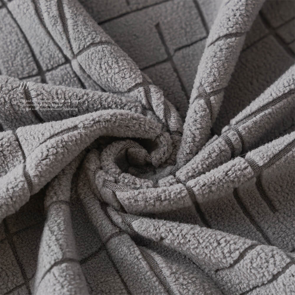 Housse de canapé d'angle magique en jacquard peluche respirante absorbante de sueur et douce pour la peau - Image 8