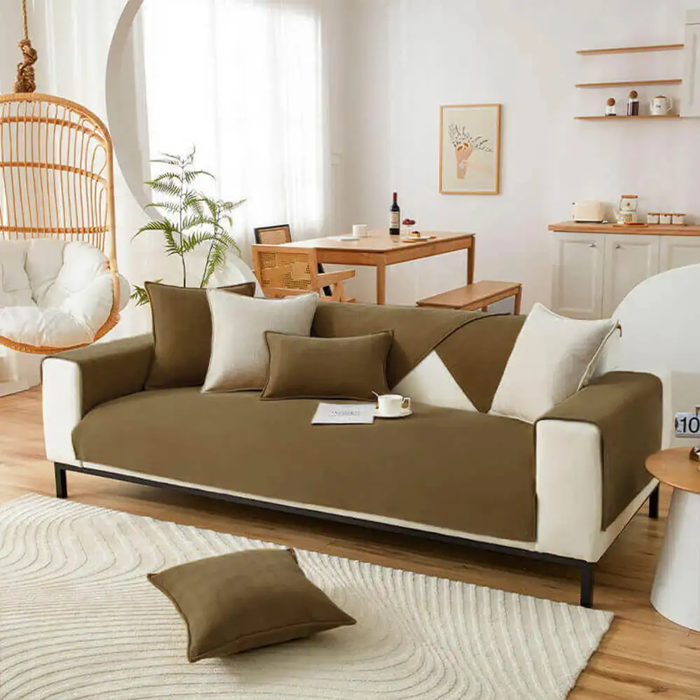 Housse de canapé imperméable toutes saisons, résistante aux taches et durable – Rétro - Image 17