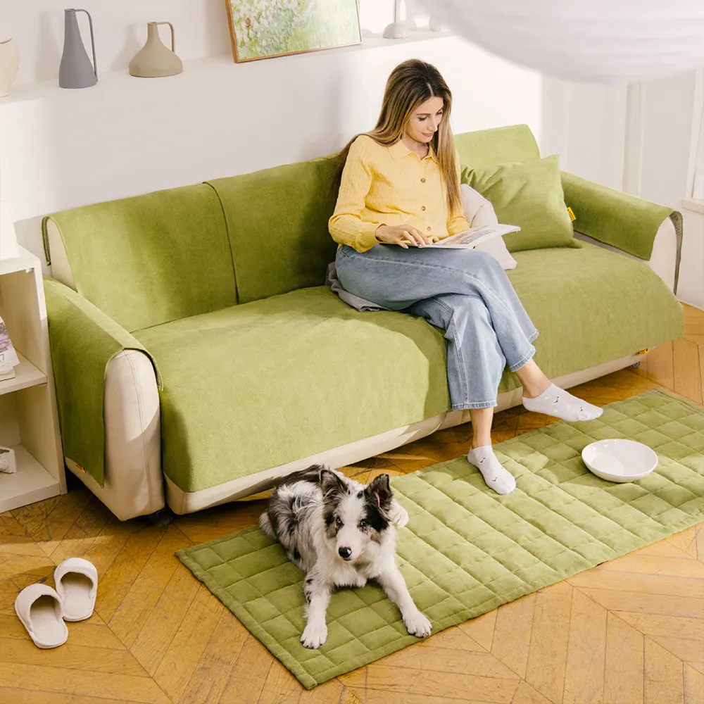 Housse de canapé imperméable toutes saisons, résistante aux taches et durable – Rétro - Image 18