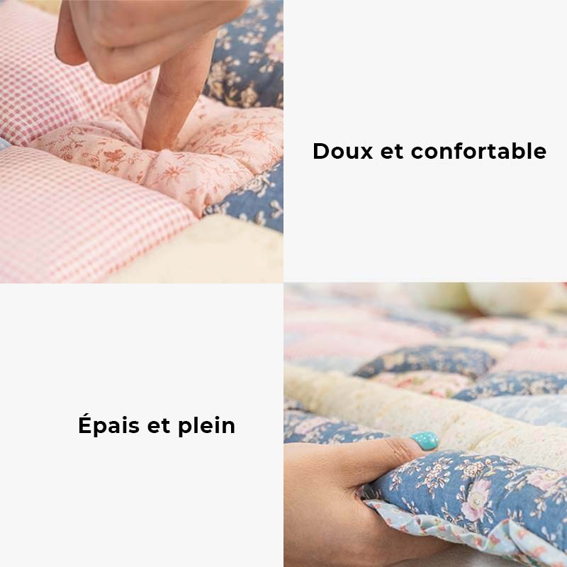 Housse de protection pour canapé en coton faite à la main et ornée de fleurs - Image 4