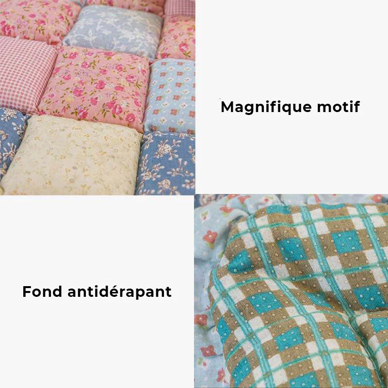 Housse de protection pour canapé en coton faite à la main et ornée de fleurs - Image 5