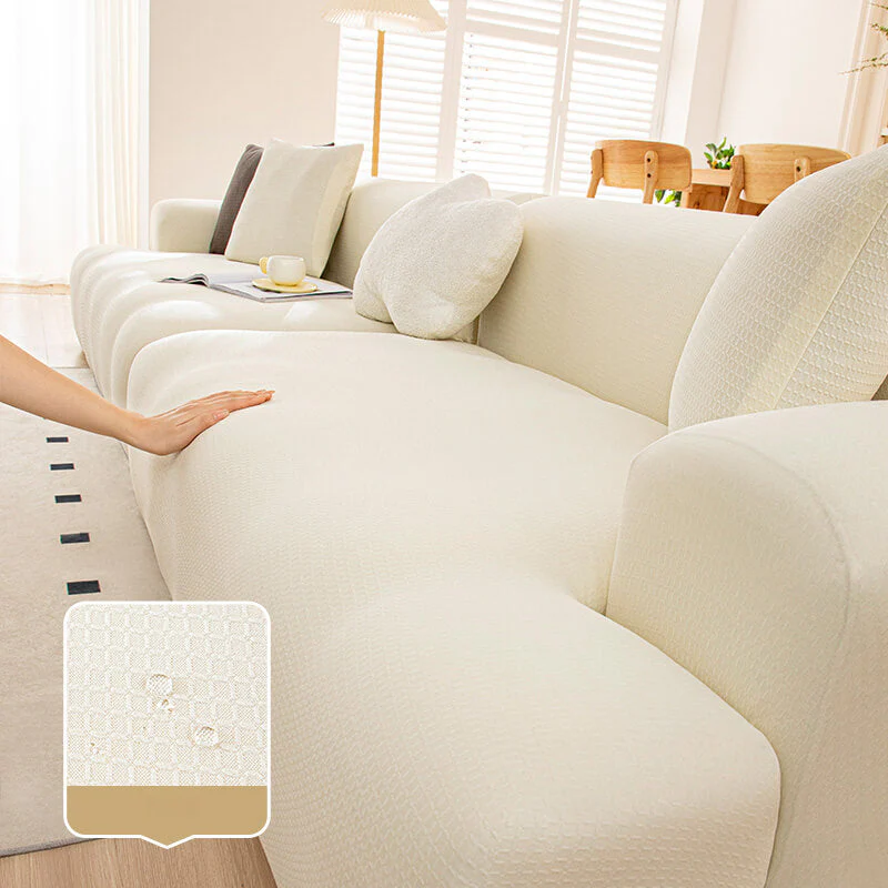 Housse de fauteuil, canapé extensible Protège Fauteuil en peluche douce déperlante multi-usage - Image 19