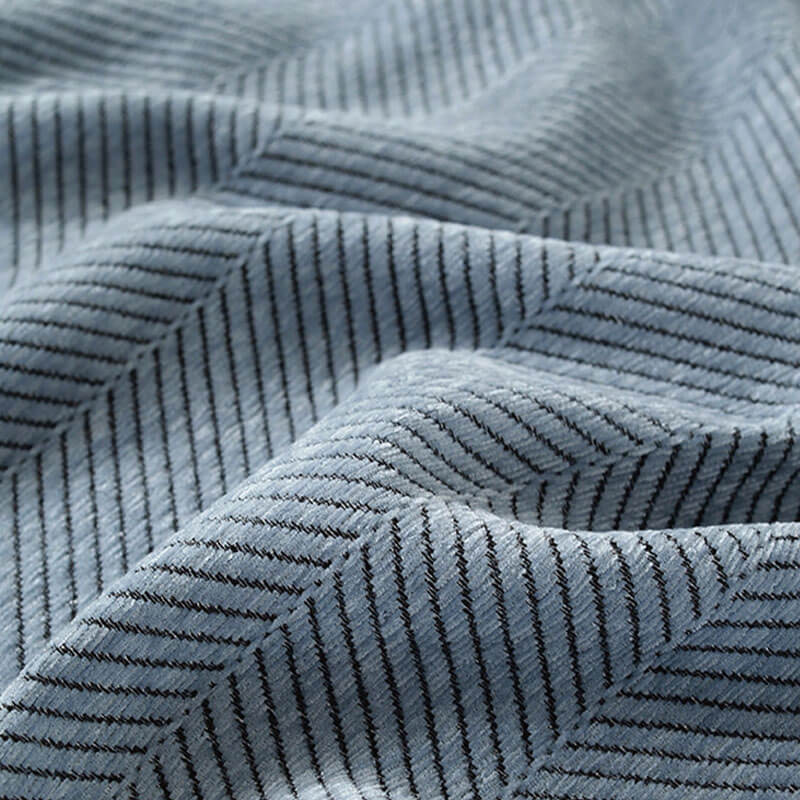 Jeté de canapé plaid pour canapé en chenille à chevrons et glands - Image 5