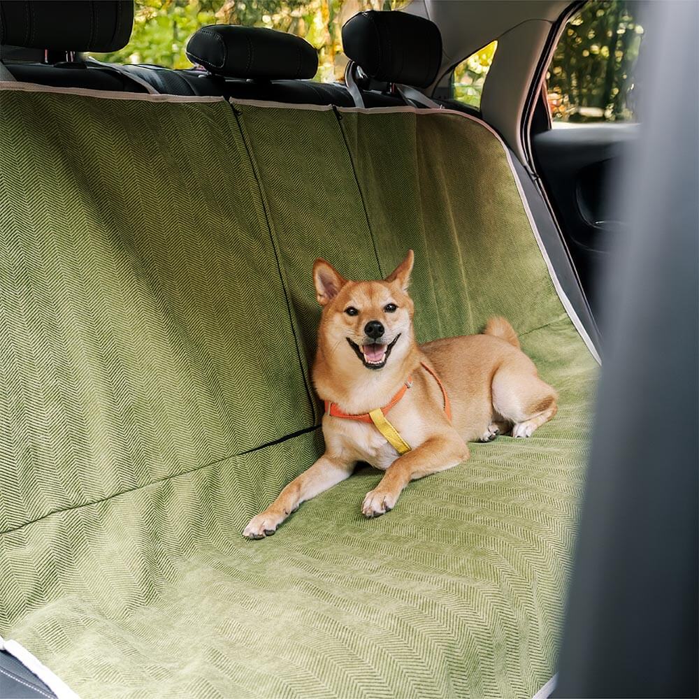 Housse de siège auto pour chien imperméable, résistante aux taches, toutes saisons – Rétro - Image 10