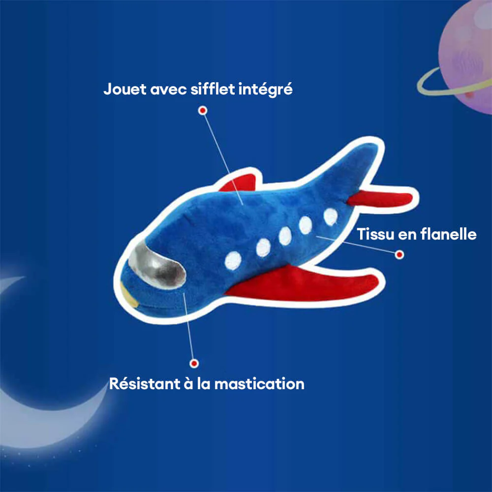 Jouet en Forme de Fusée Avion Squeaky pour Chien - Image 5