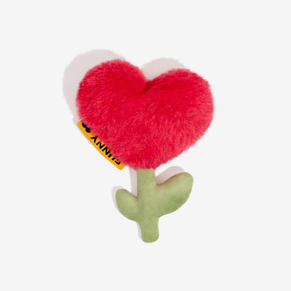 Jouet en peluche rose à couinement pour chien spécial Saint-Valentin FUNNYFUZZY - Image 5