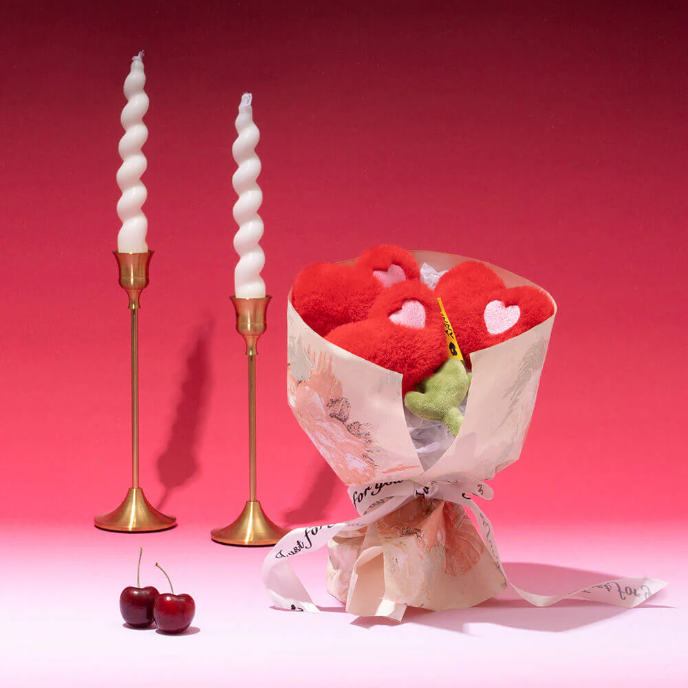 Jouet en peluche rose à couinement pour chien spécial Saint-Valentin FUNNYFUZZY - Image 7