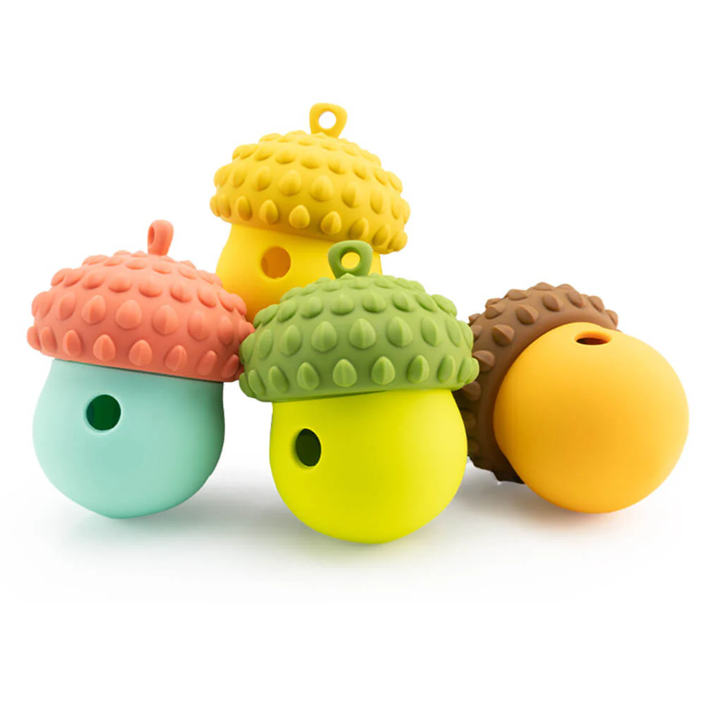 Jouet interactif poule en forme de pomme de pin avec fuite de nourriture Nourrisseur lent pour chien - Image 5