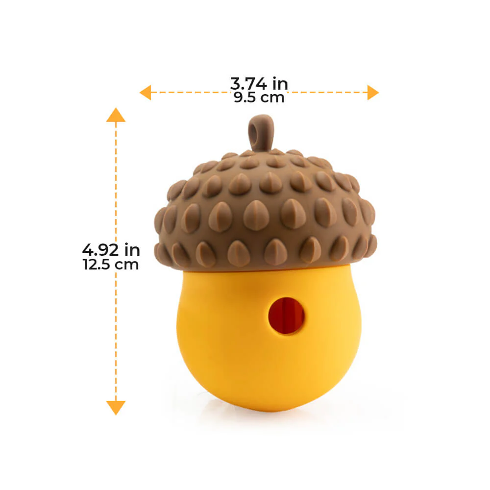 Jouet interactif poule en forme de pomme de pin avec fuite de nourriture Nourrisseur lent pour chien - Image 6