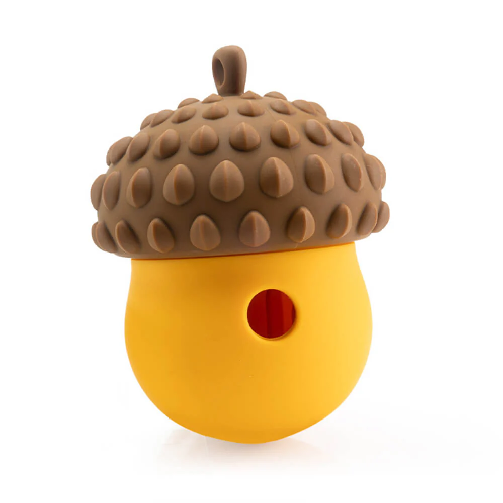 Jouet interactif poule en forme de pomme de pin avec fuite de nourriture Nourrisseur lent pour chien - Image 8