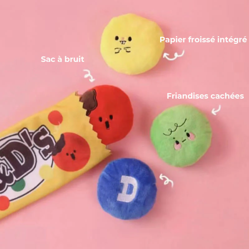 Jouets en Peluche Bonbon Alimentaire Tibétain pour Chien - Image 4