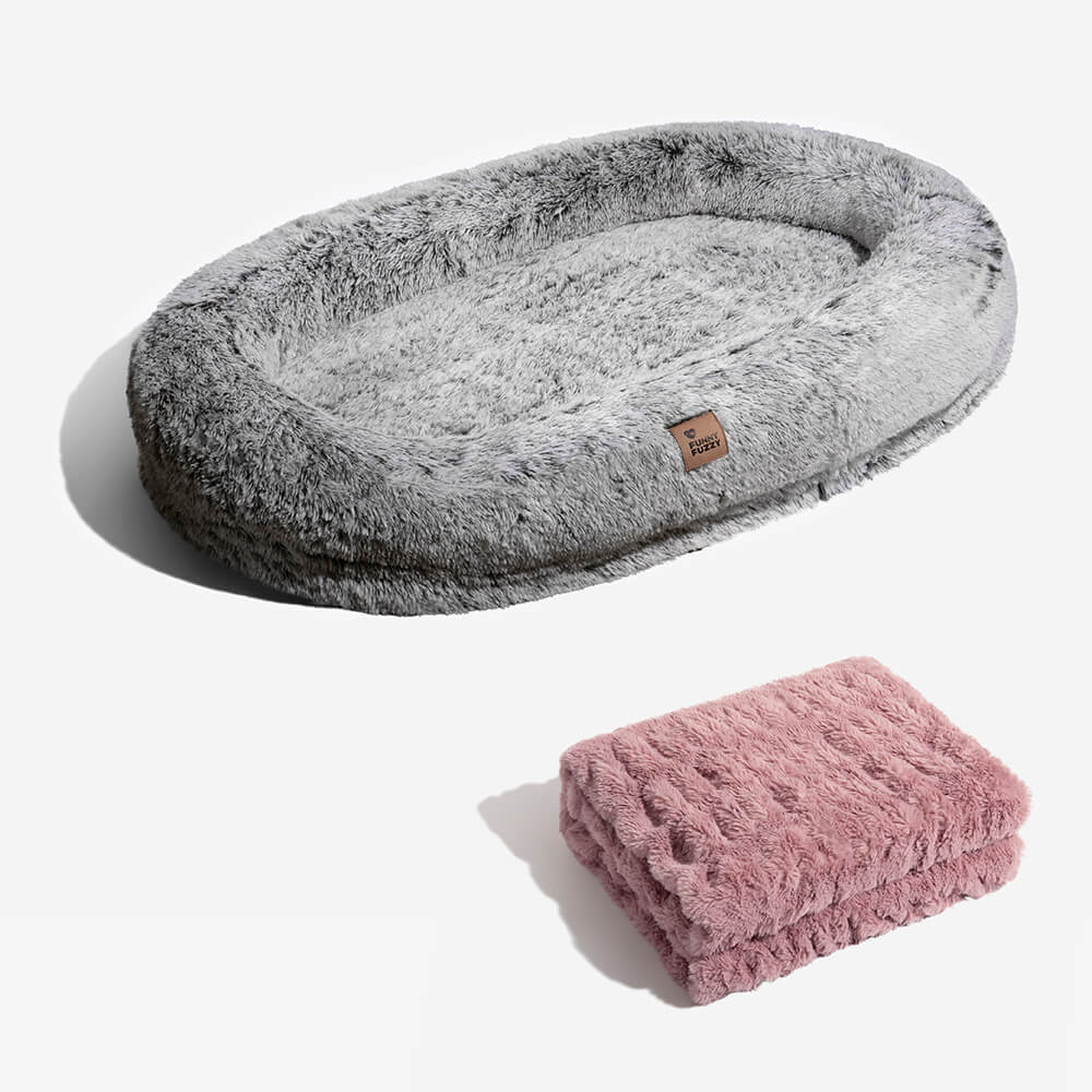 Lit de luxe super large pour humain et chien - Image 22