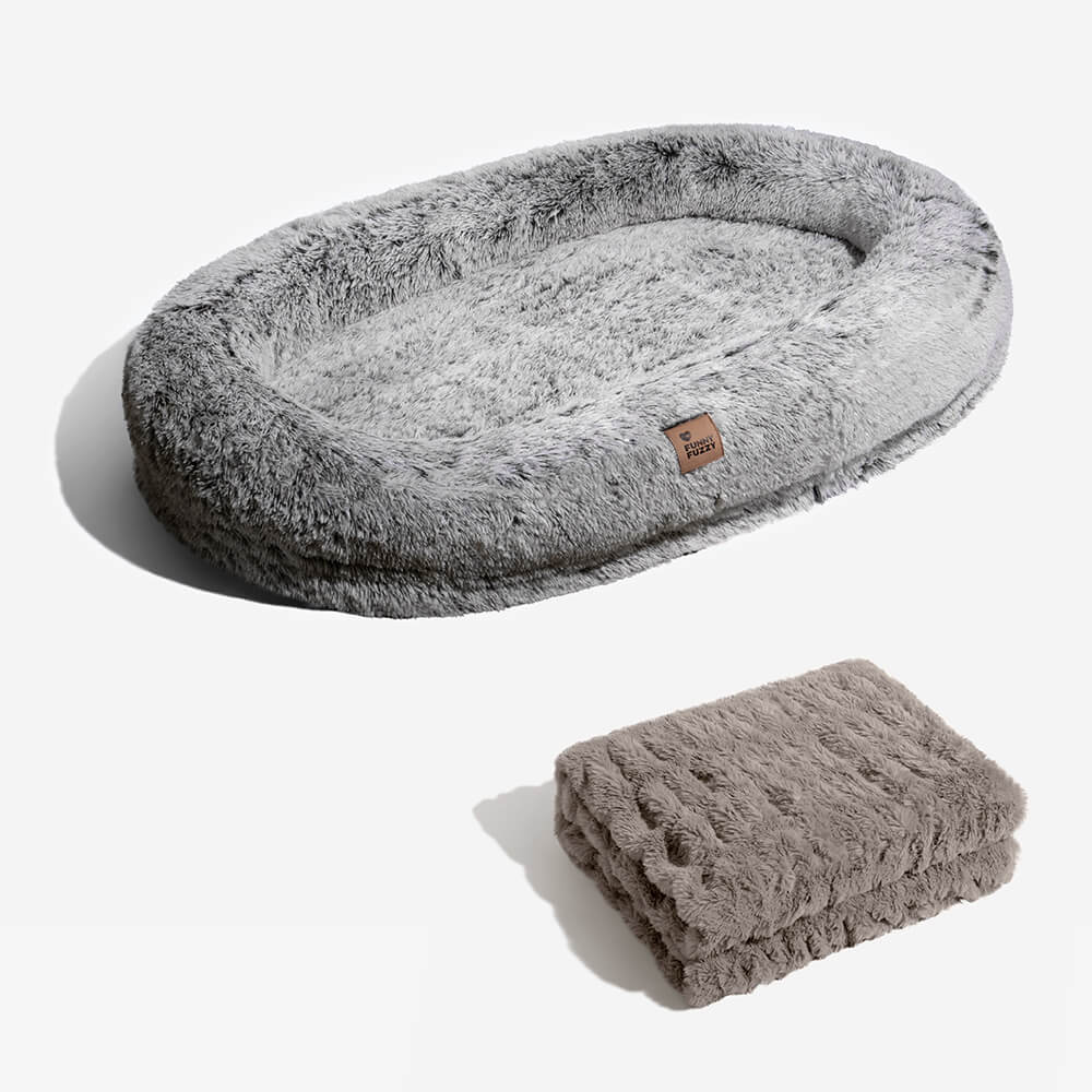 Lit de luxe super large pour humain et chien - Image 23