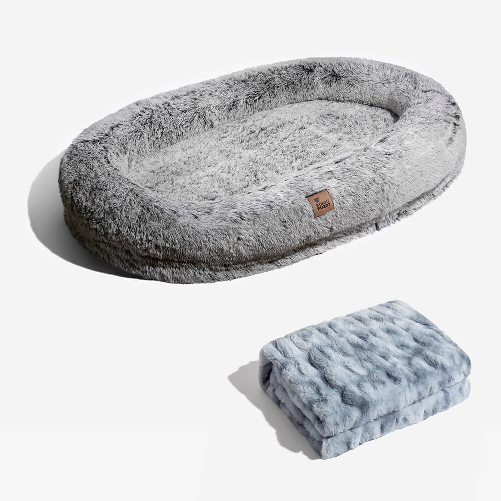 Lit de luxe super large pour humain et chien - Image 24
