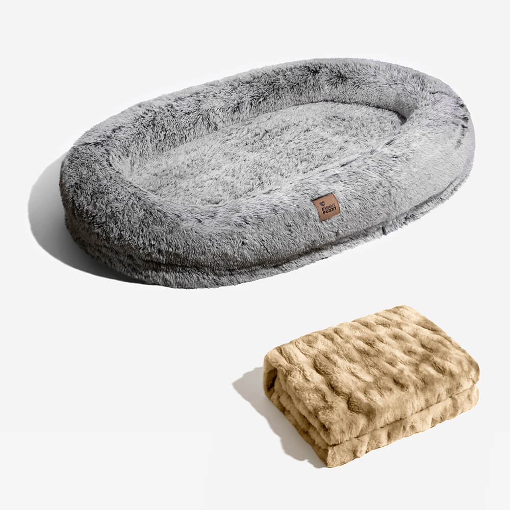 Lit de luxe super large pour humain et chien - Image 25