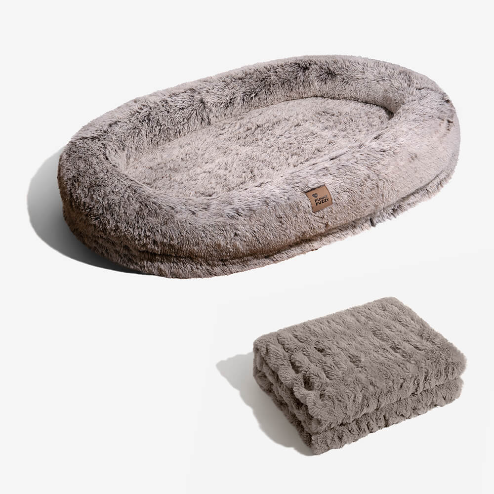 Lit de luxe super large pour humain et chien - Image 26