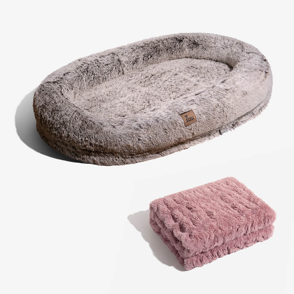 Lit de luxe super large pour humain et chien - Image 27