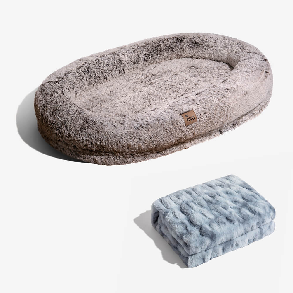 Lit de luxe super large pour humain et chien - Image 28