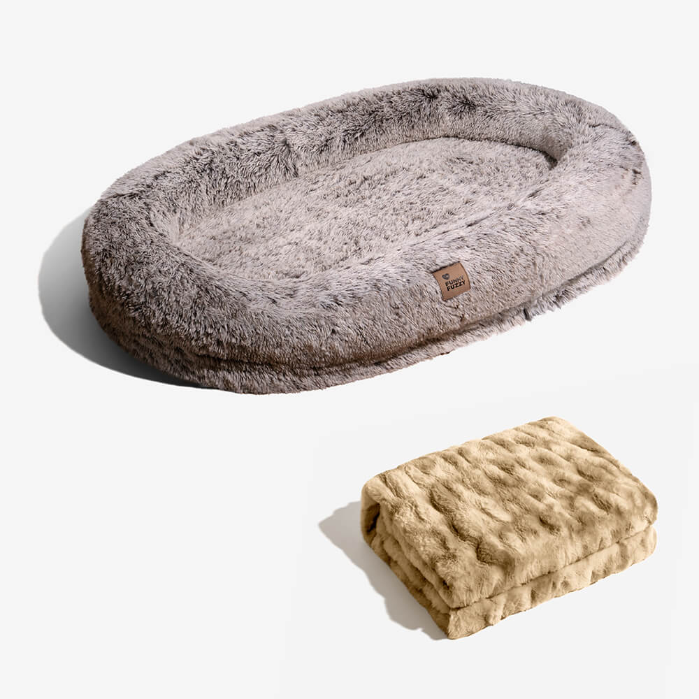 Lit de luxe super large pour humain et chien - Image 29