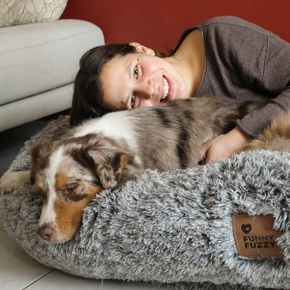 Lit de luxe super large pour humain et chien - Image 9