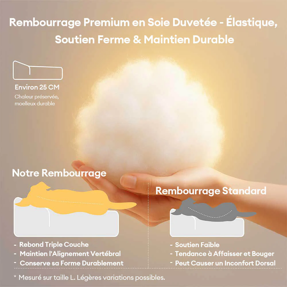 Lit-oreiller épais et lavable pour animaux convient pour toutes les saisons - Image 3