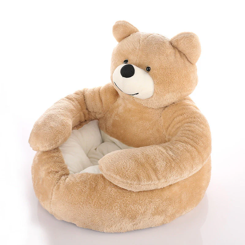 Lit pour chat détachable en forme d'ours - Image 11