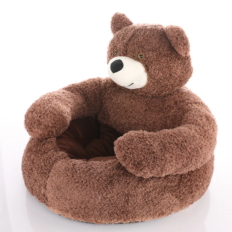 Lit pour chat détachable en forme d'ours - Image 12