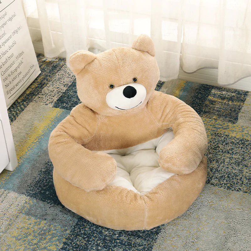 Lit pour chat détachable en forme d'ours - Image 9