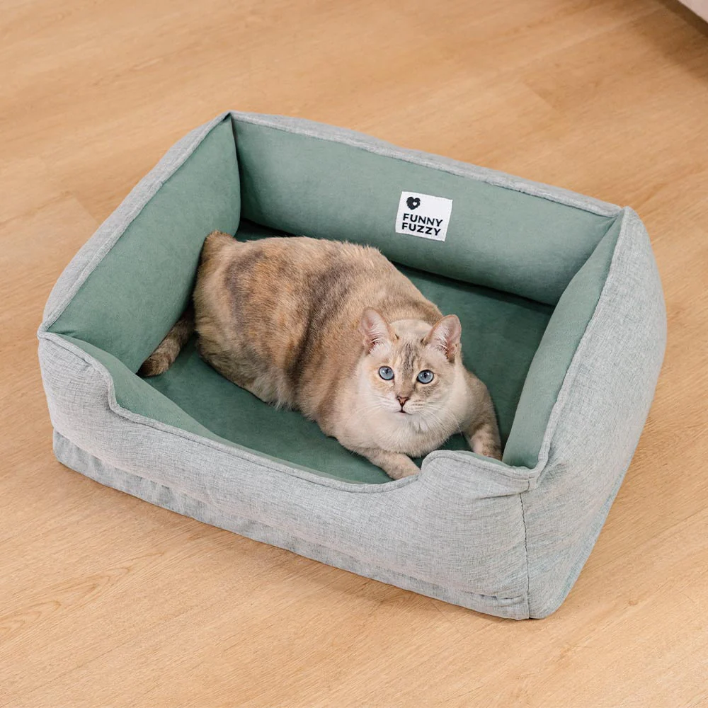 Lit pour chat rembourré antidérapant lavable - Rêve nuageux - Image 3