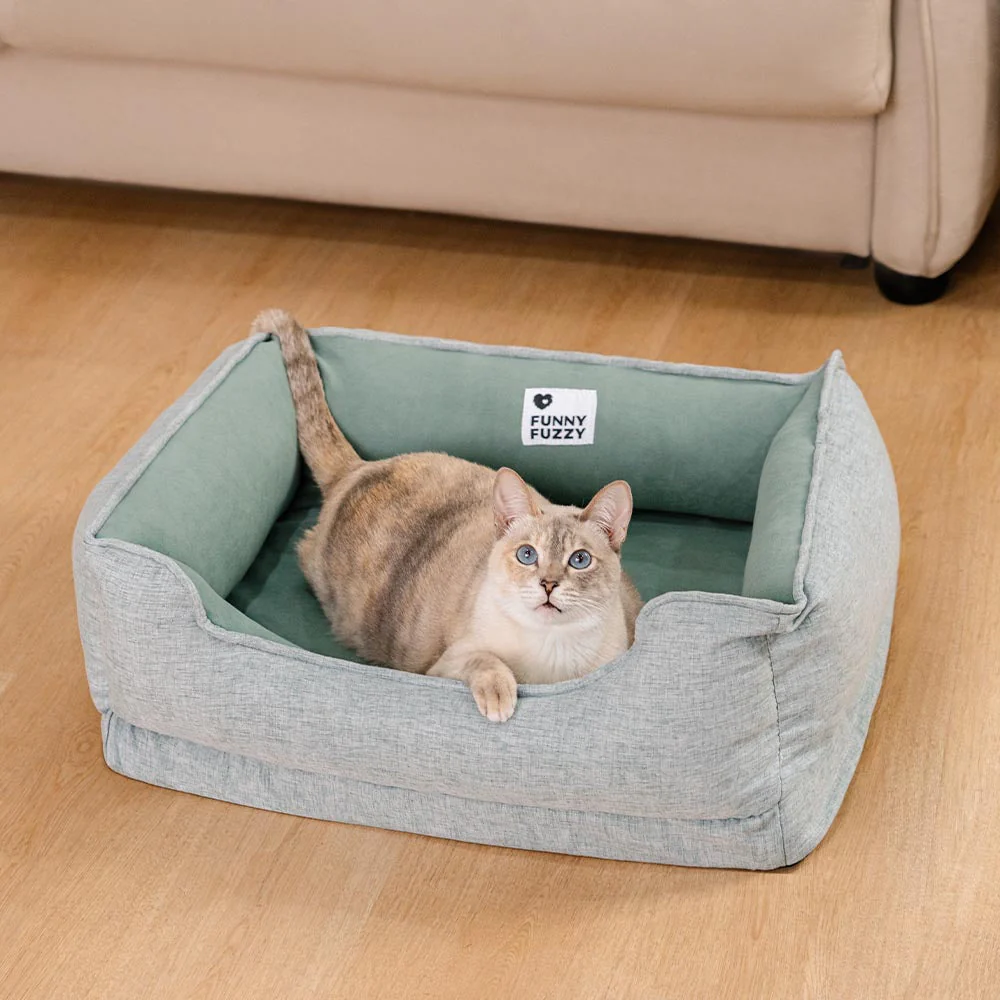Lit pour chat rembourré antidérapant lavable - Rêve nuageux - Image 8