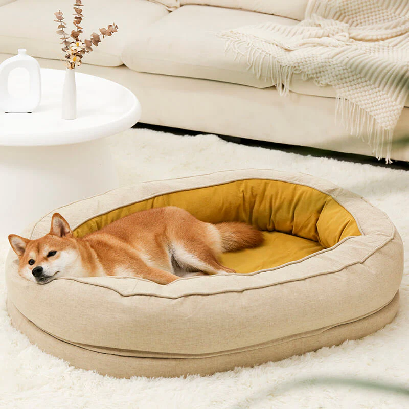 Lit orthopédique pour chien, lavable en machine, apaisant et confortable - Beignet - Image 15