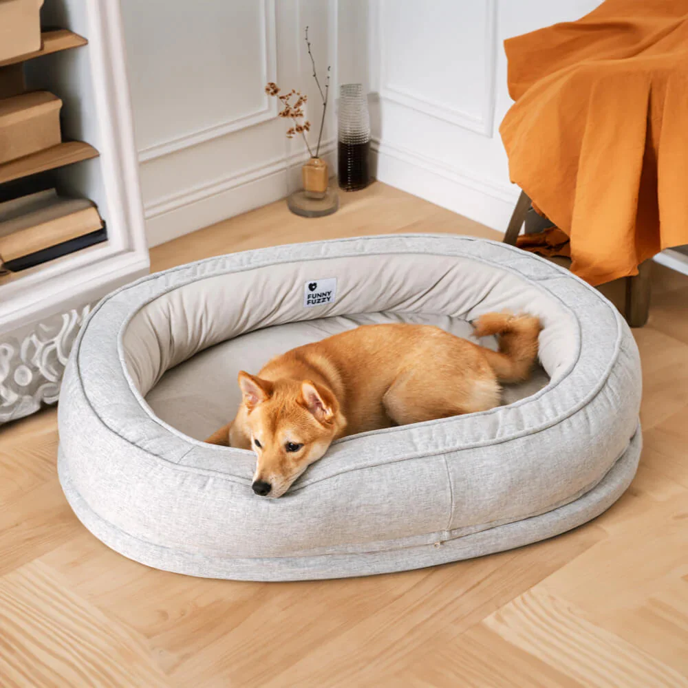 Lit orthopédique pour chien, lavable en machine, apaisant et confortable - Beignet - Image 16