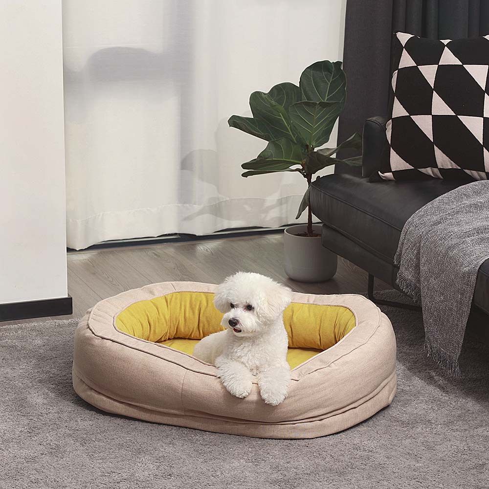 Lit orthopédique pour chien, lavable en machine, apaisant et confortable - Beignet - Image 21