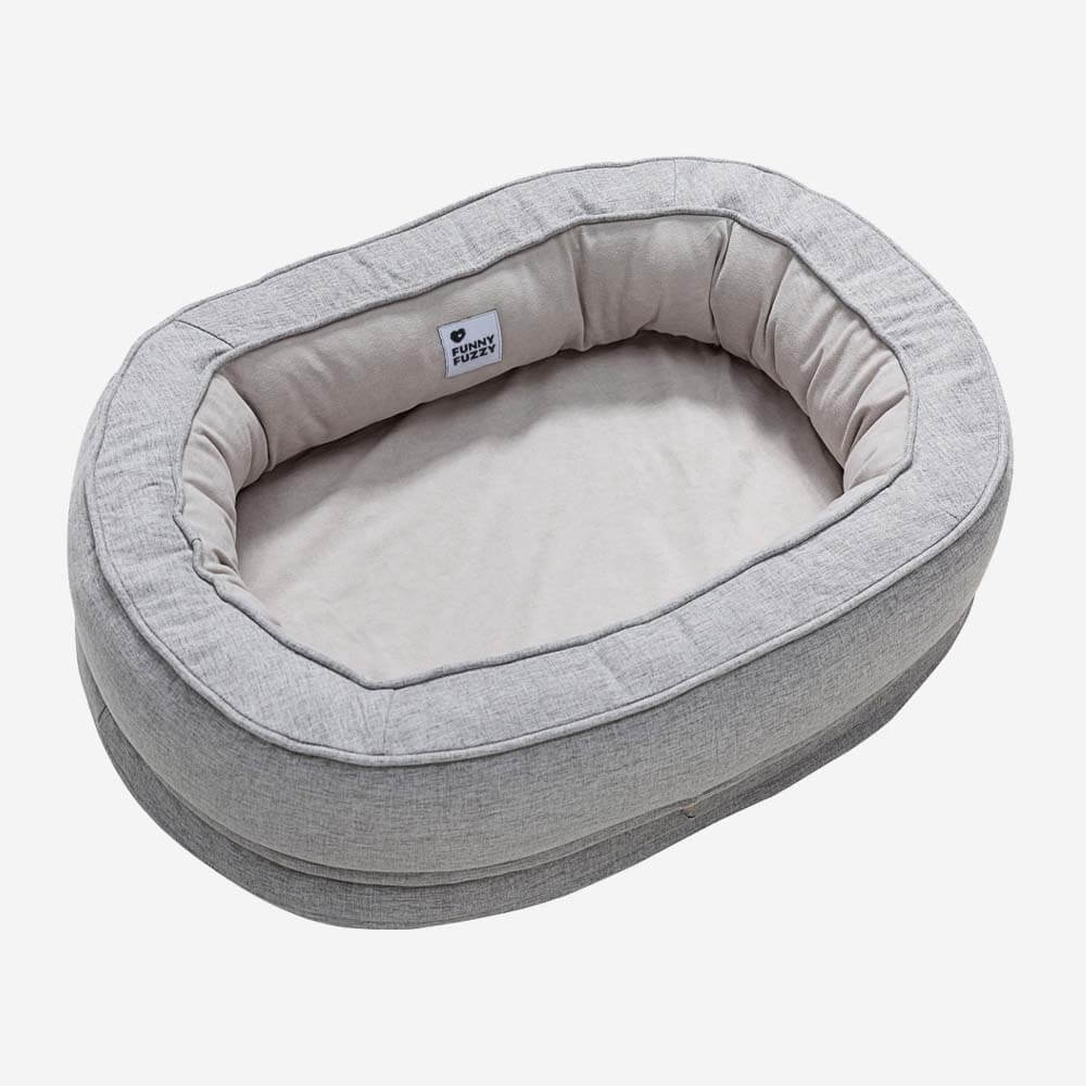 Lit orthopédique pour chien, lavable en machine, apaisant et confortable - Beignet - Image 26