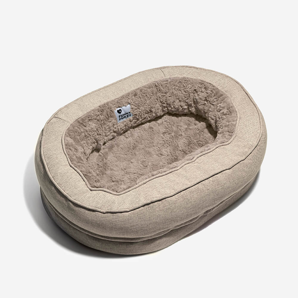 Lit orthopédique pour chien, lavable en machine, apaisant et confortable - Beignet - Image 28