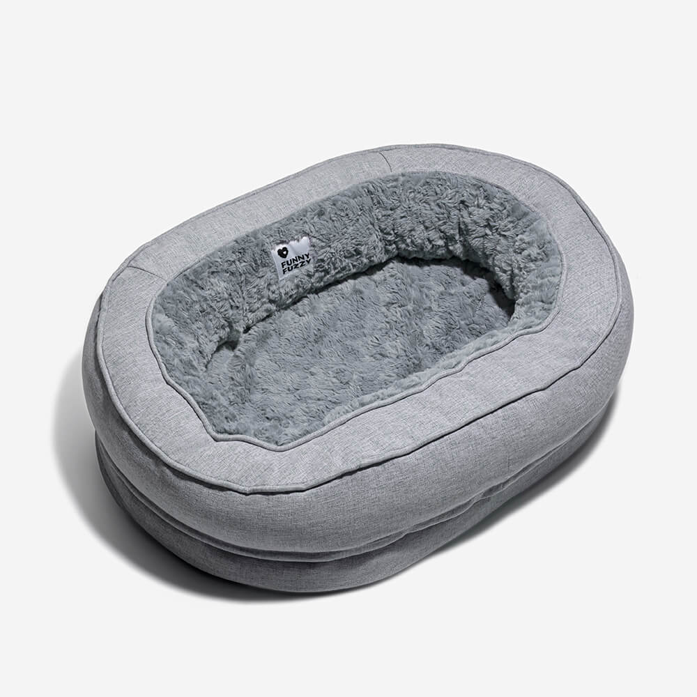 Lit orthopédique pour chien, lavable en machine, apaisant et confortable - Beignet - Image 29