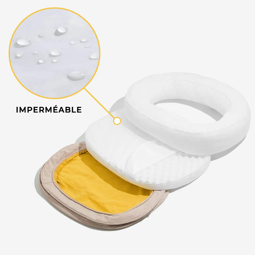 Lit orthopédique pour chien, lavable en machine, apaisant et confortable - Beignet - Image 5