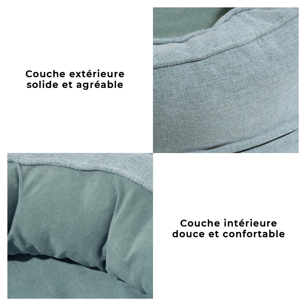 Lit orthopédique pour chien, lavable en machine, apaisant et confortable - Beignet - Image 9