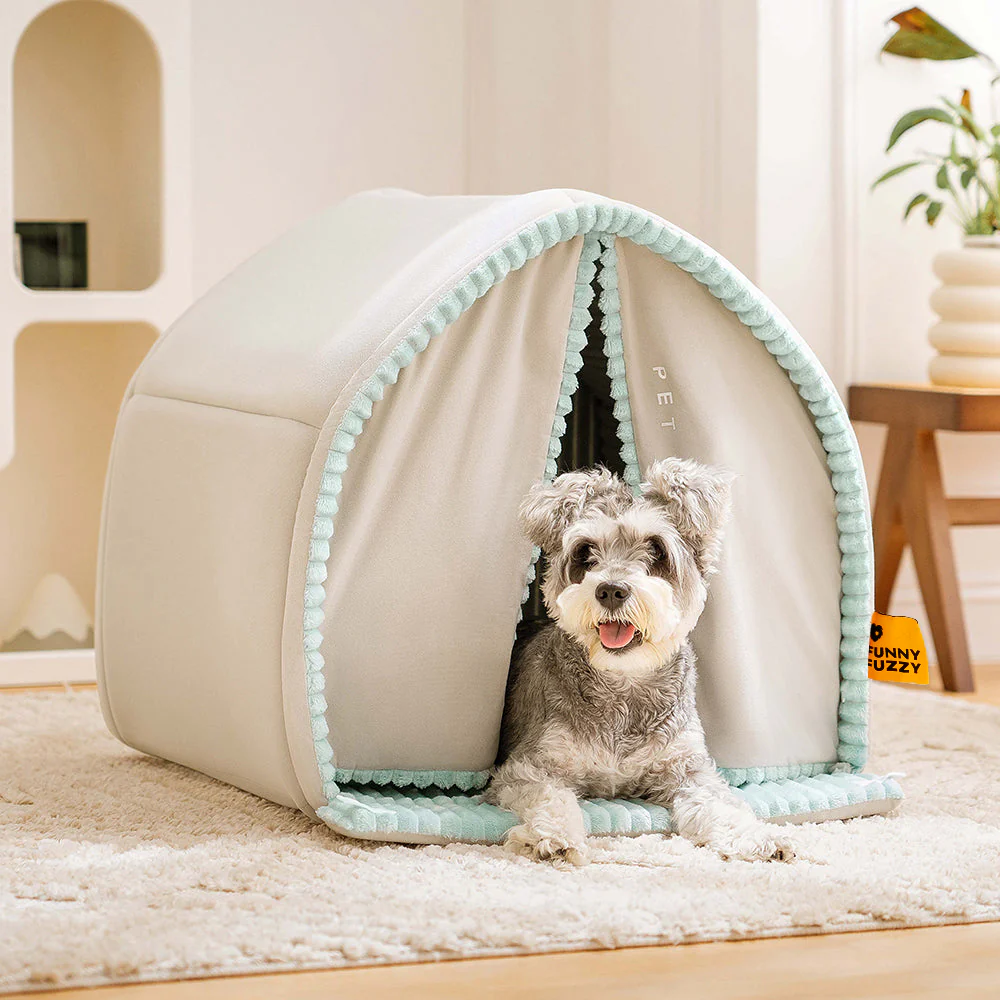 Lit pour chien fermé à double rideau - Image 12