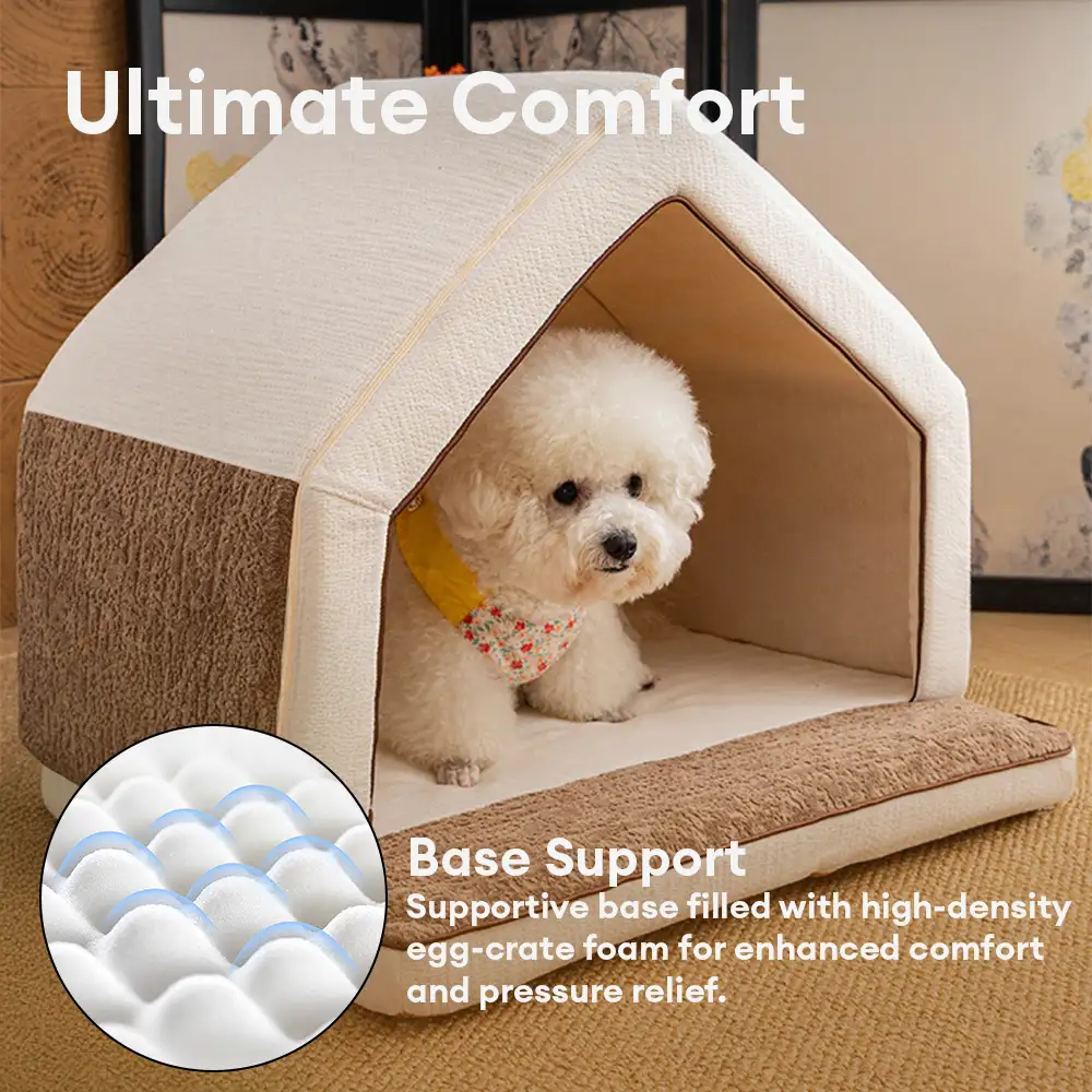 Maison pour chien en éponge pleine isolante, durable et résistante aux égratignures - SnuggleHome - Image 5
