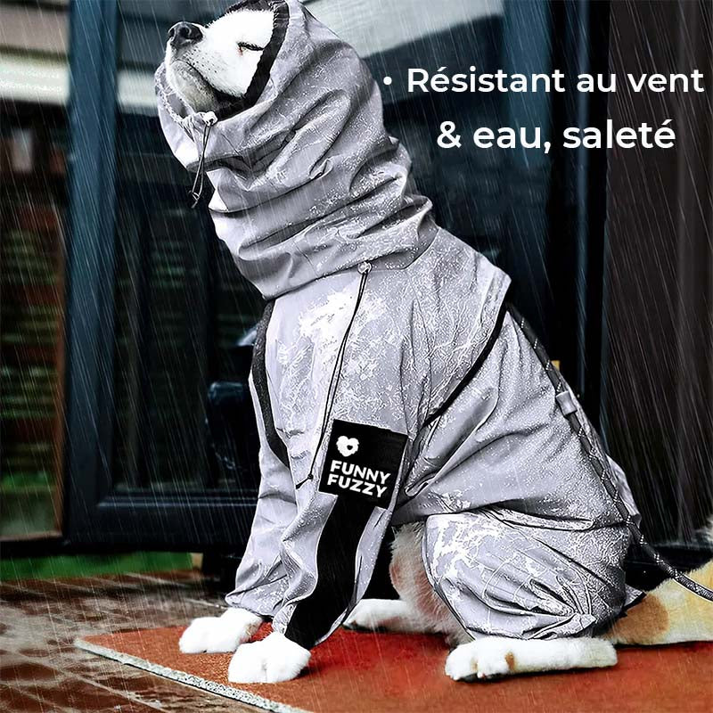 Manteau imperméable réfléchissant Manteau de pluie pour chien - Image 6
