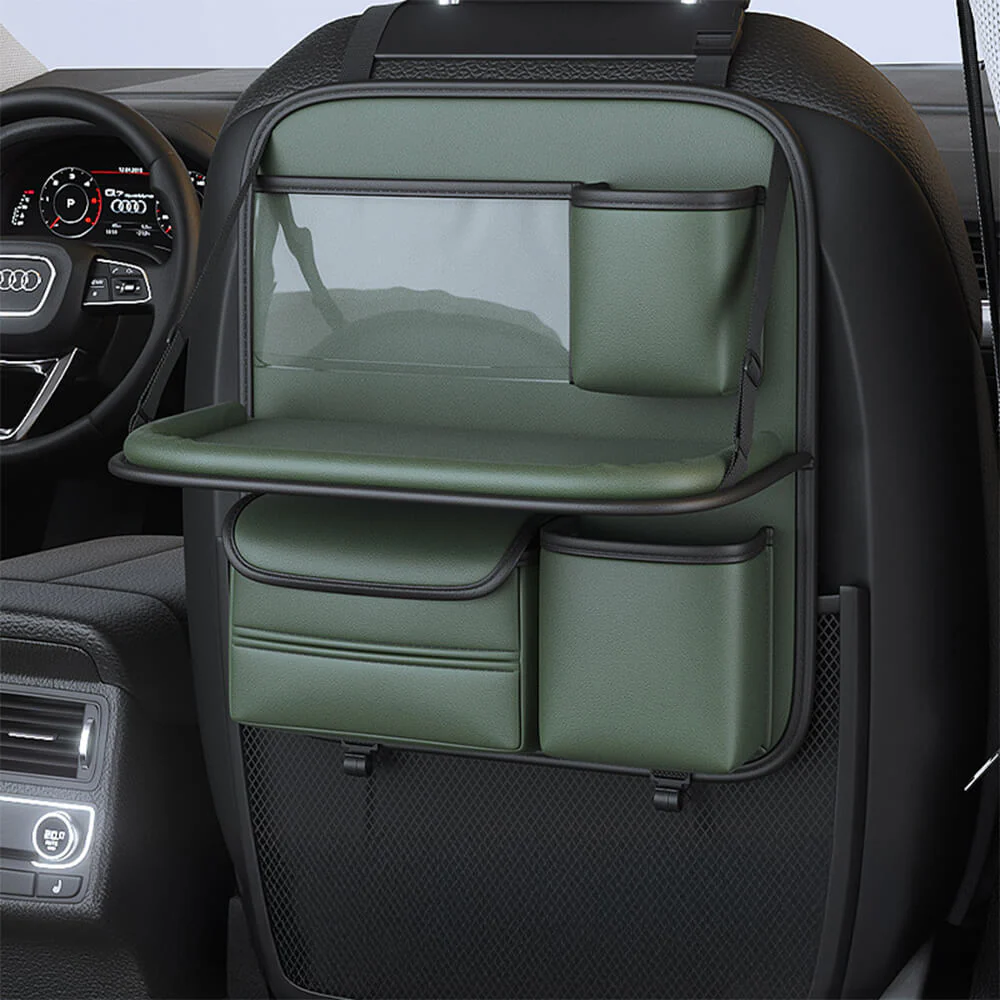 Organisateur pliable pour siège arrière de voiture avec plateau - Image 13