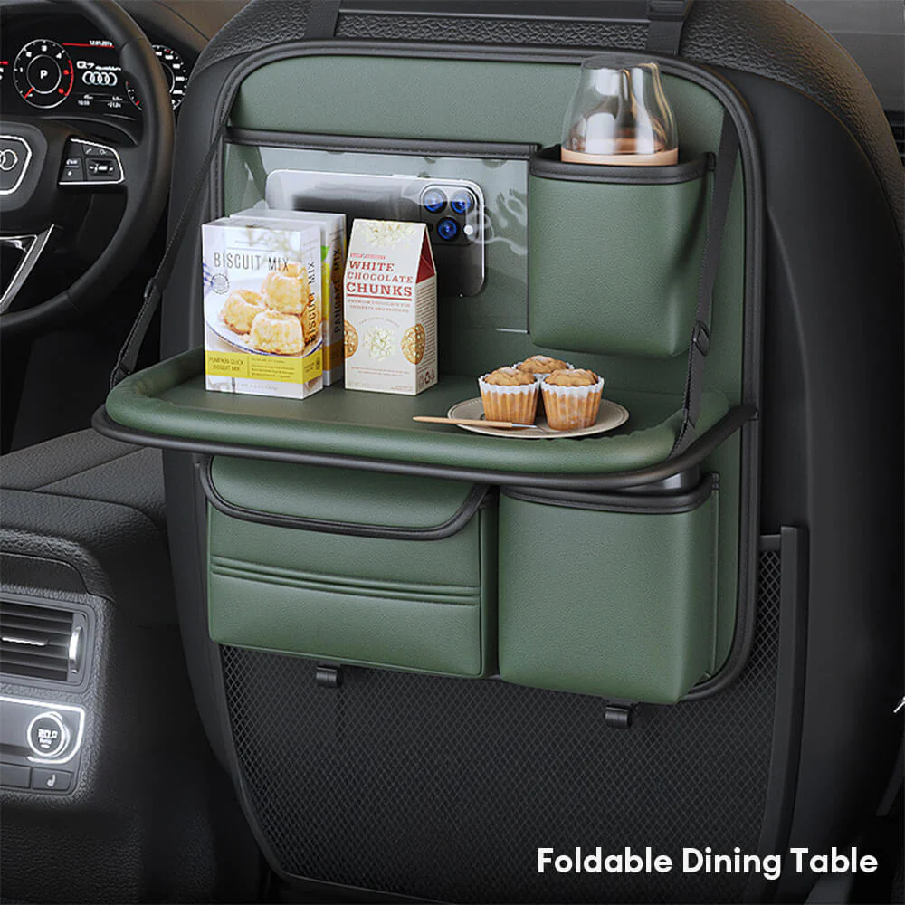 Organisateur pliable pour siège arrière de voiture avec plateau - Image 7