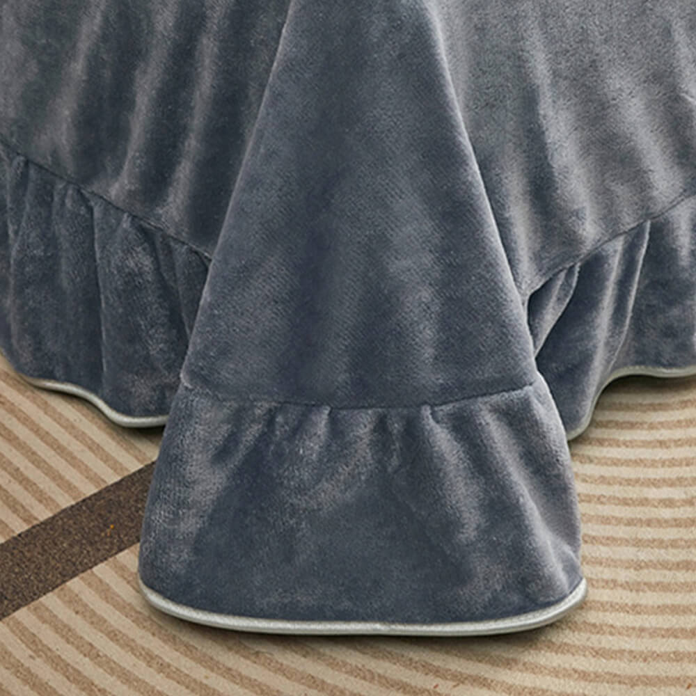 Parure de draps en velours lait à motif botanique élégant - Image 14