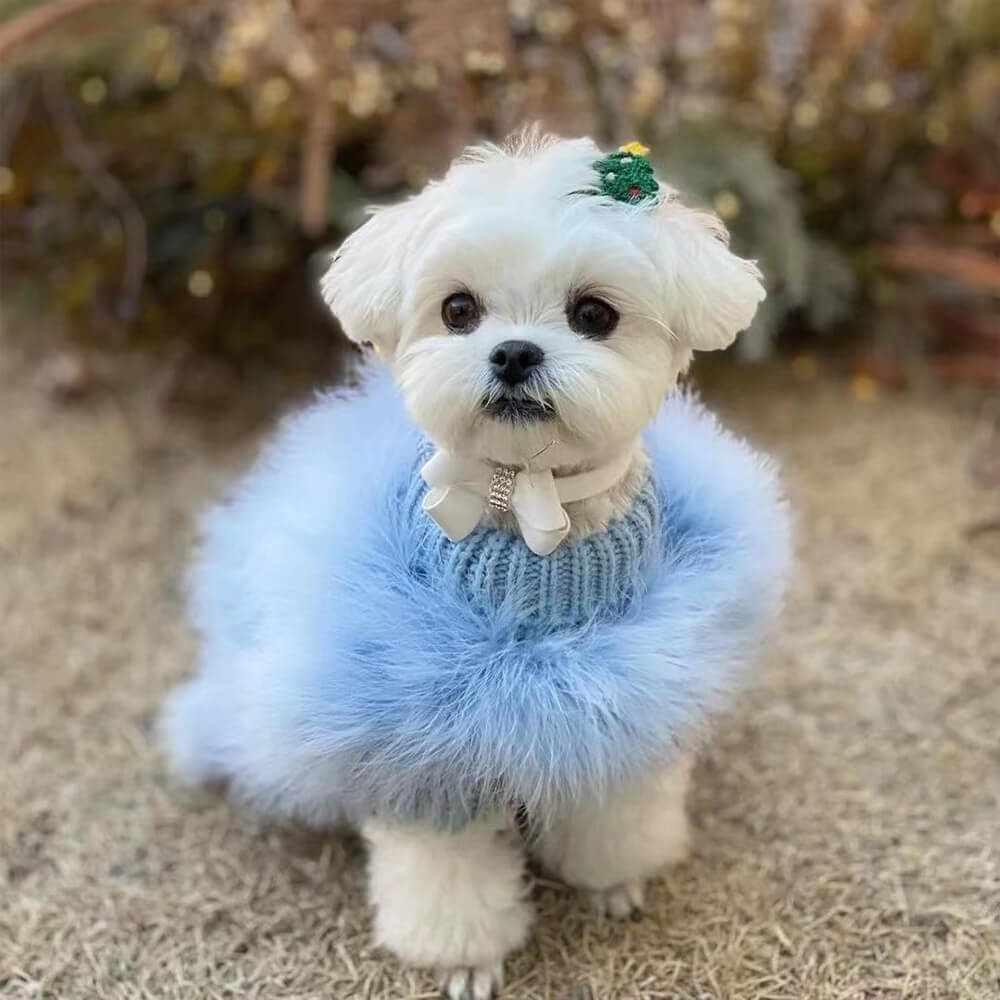 Pull à col roulé en tricot doux et moelleux pour chien - Image 4