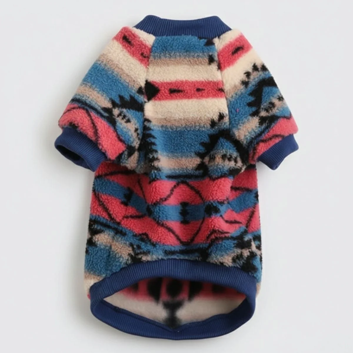 Pull rayé coloré pour chien – Vêtements d'hiver confortables et tendance - Image 4