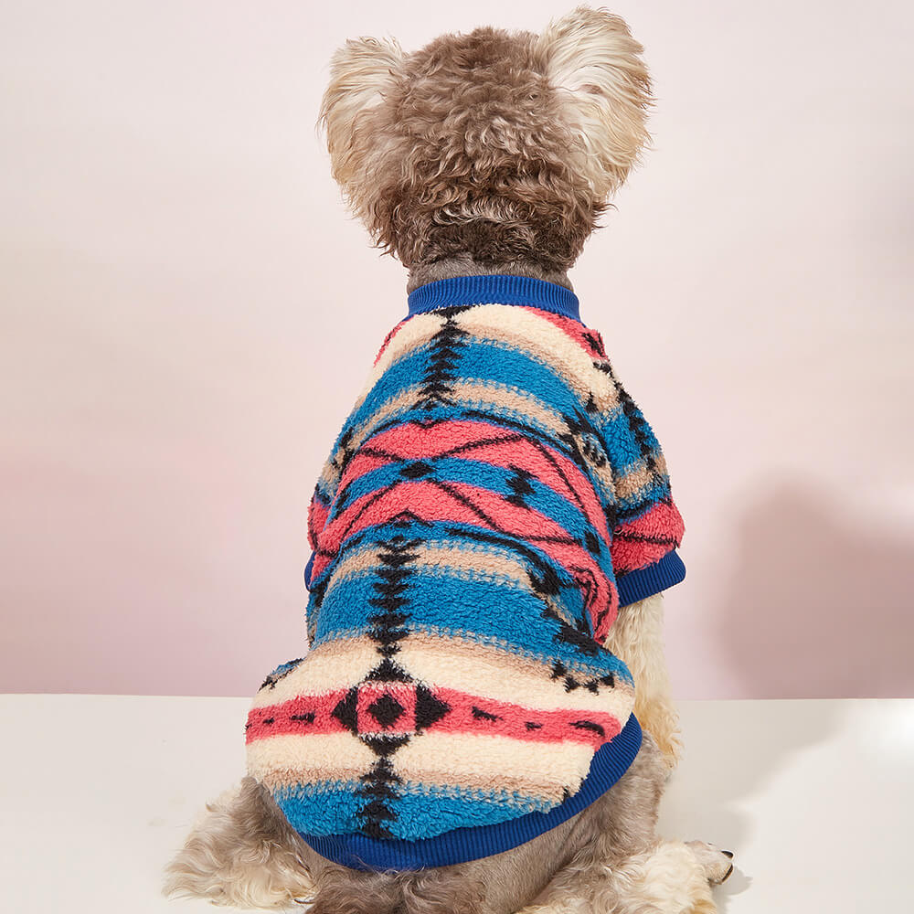 Pull rayé coloré pour chien – Vêtements d'hiver confortables et tendance - Image 6